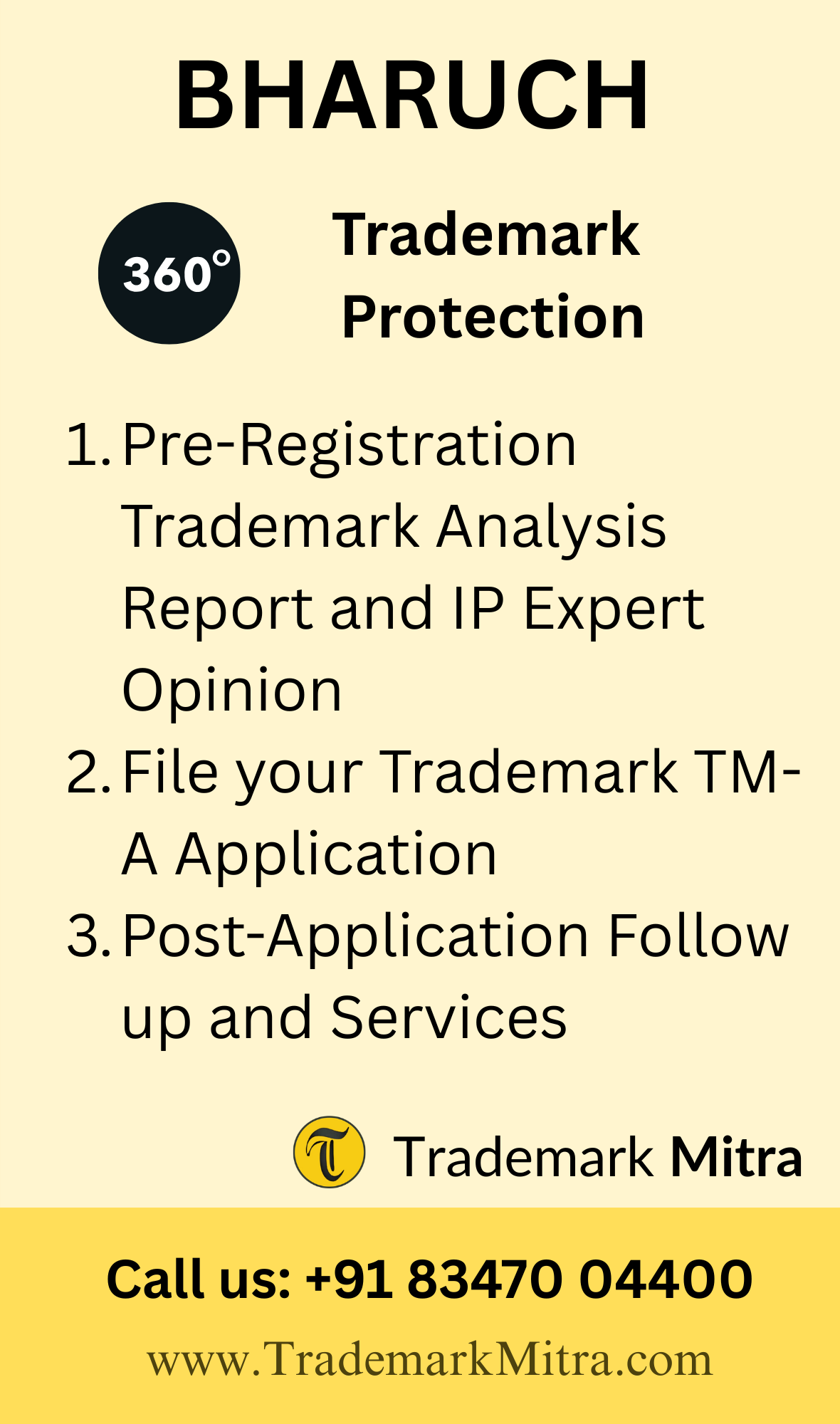 360 degree trademark protection in bharuch