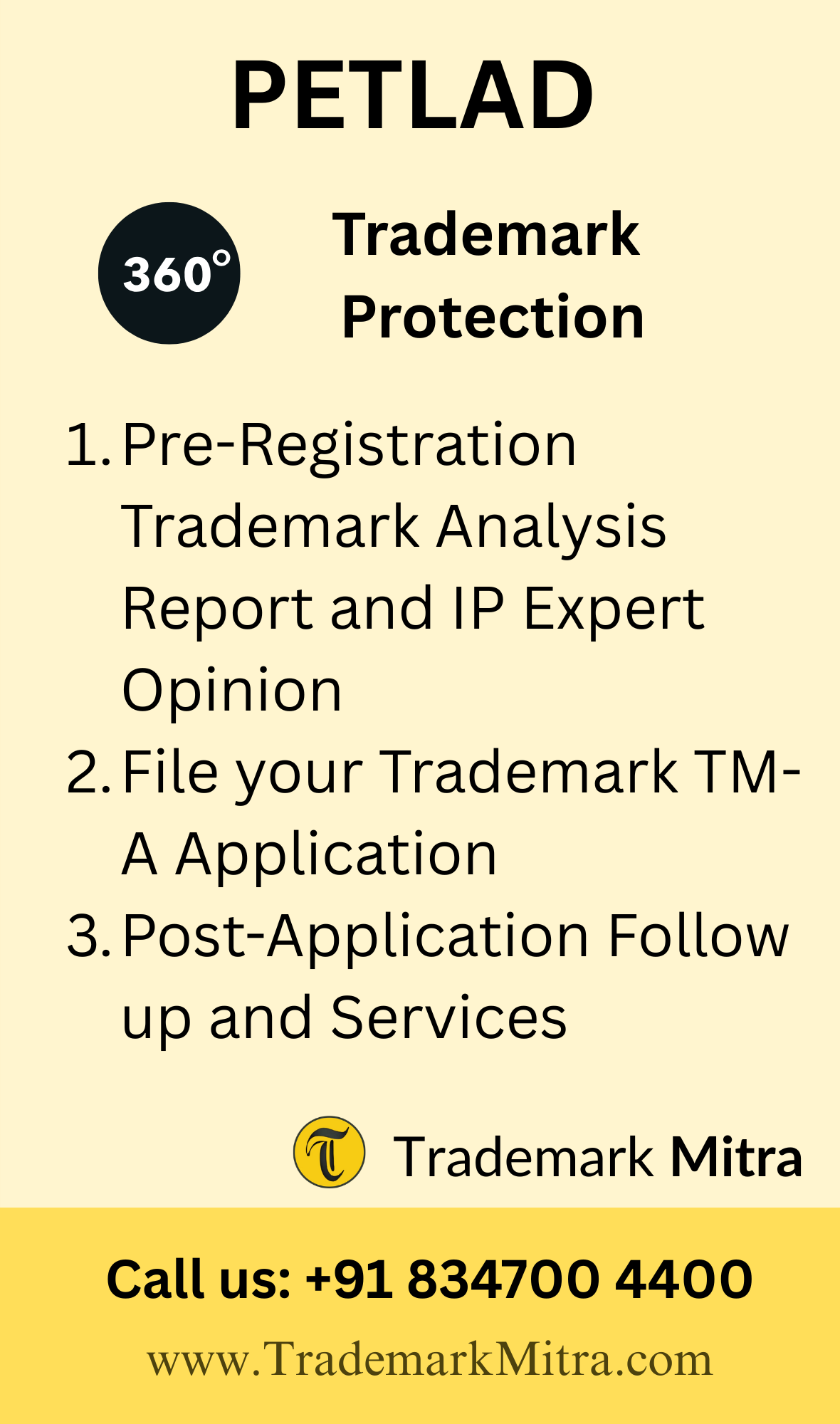 360 degree trademark protection in petlad