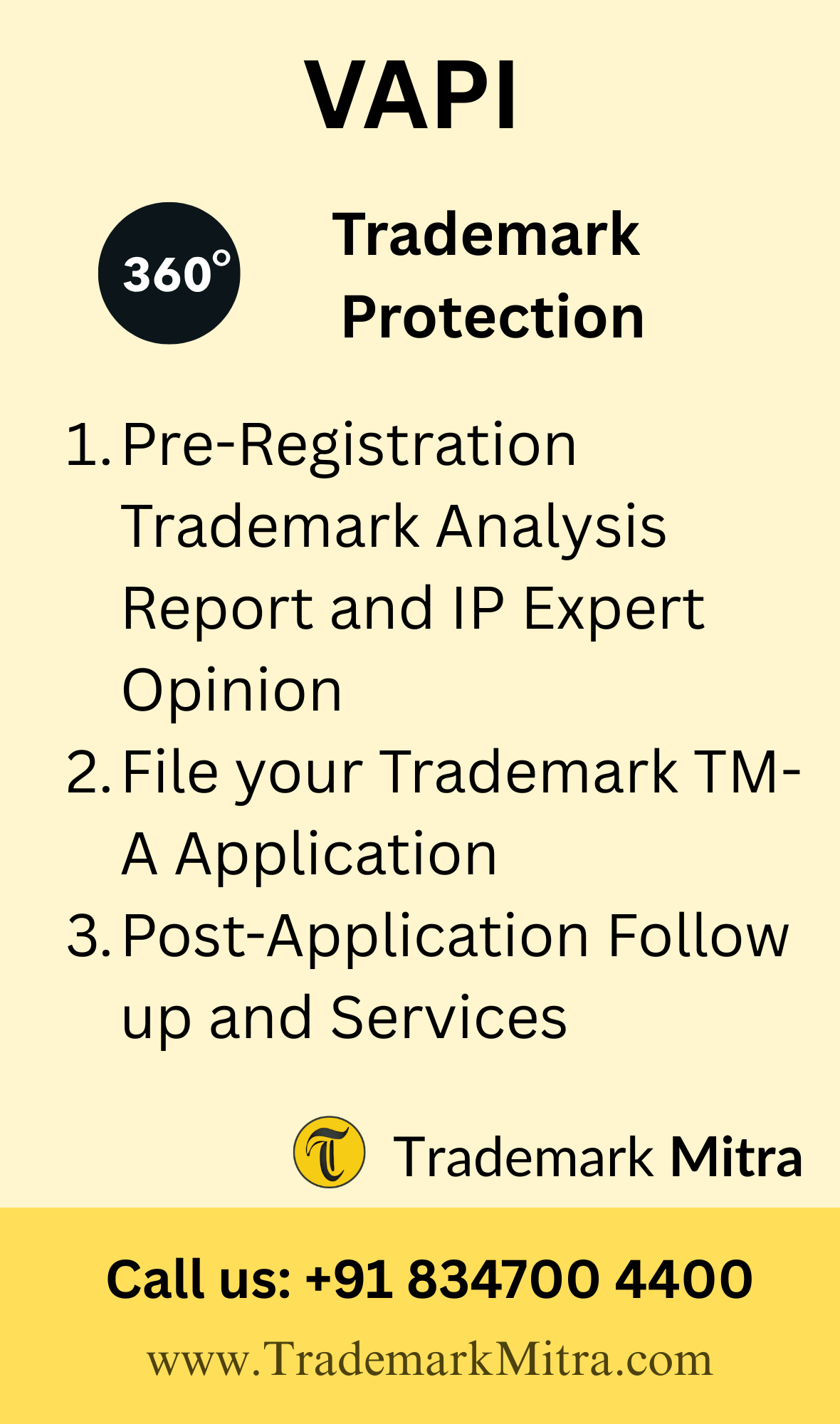 360 degree trademark protection in vapi