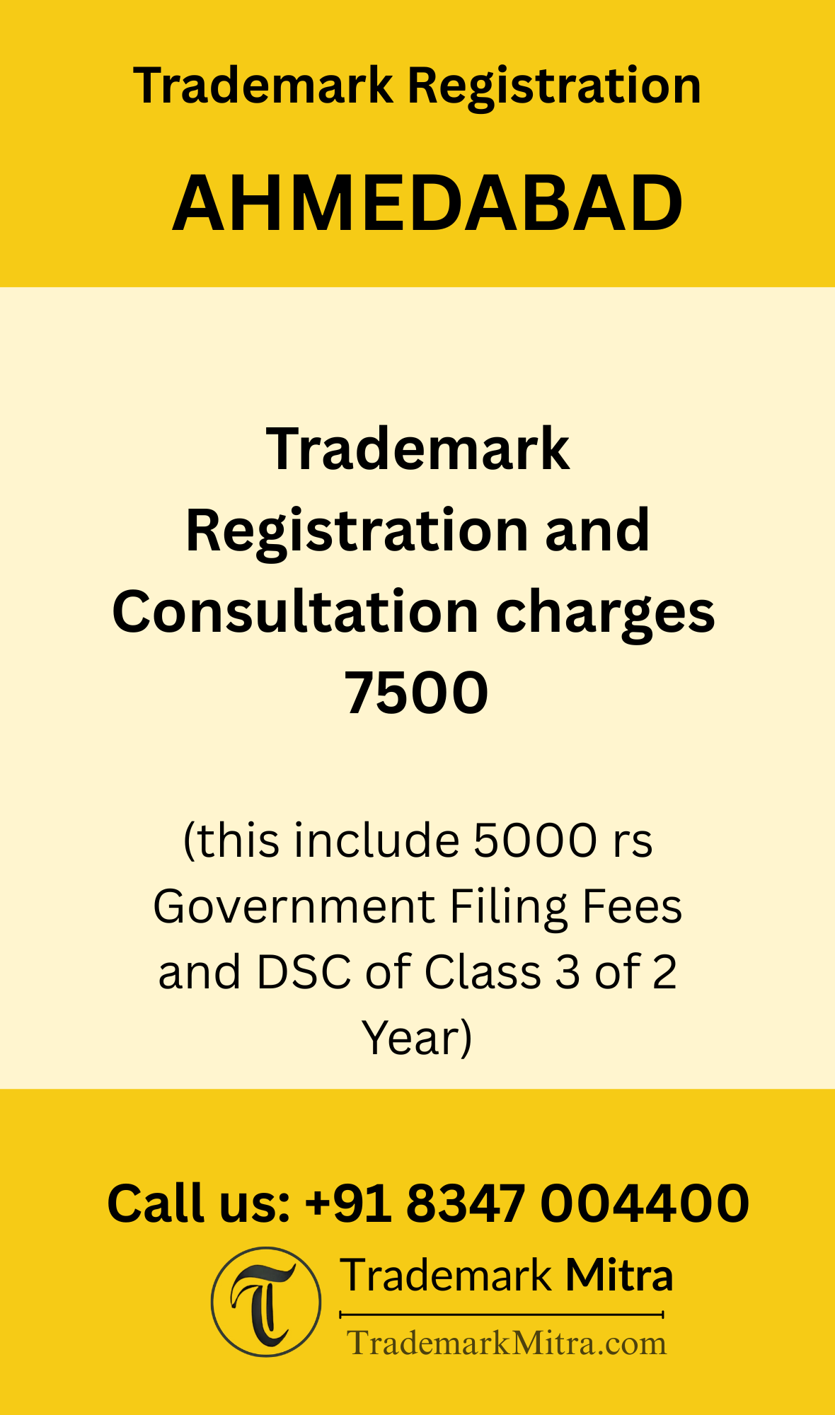 trademark registration charges in Ahmedabad