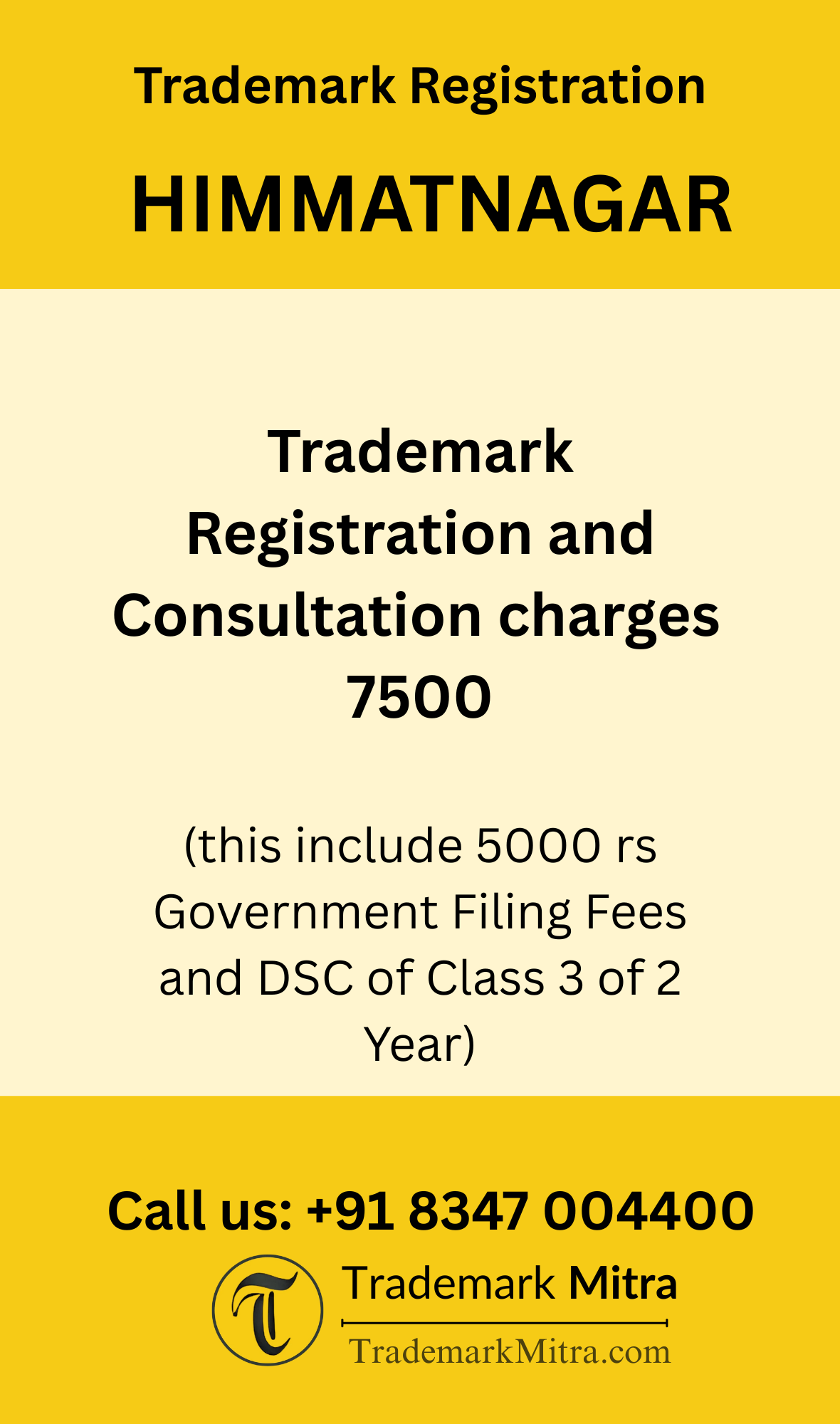 trademark registration charges in Himmatnagar