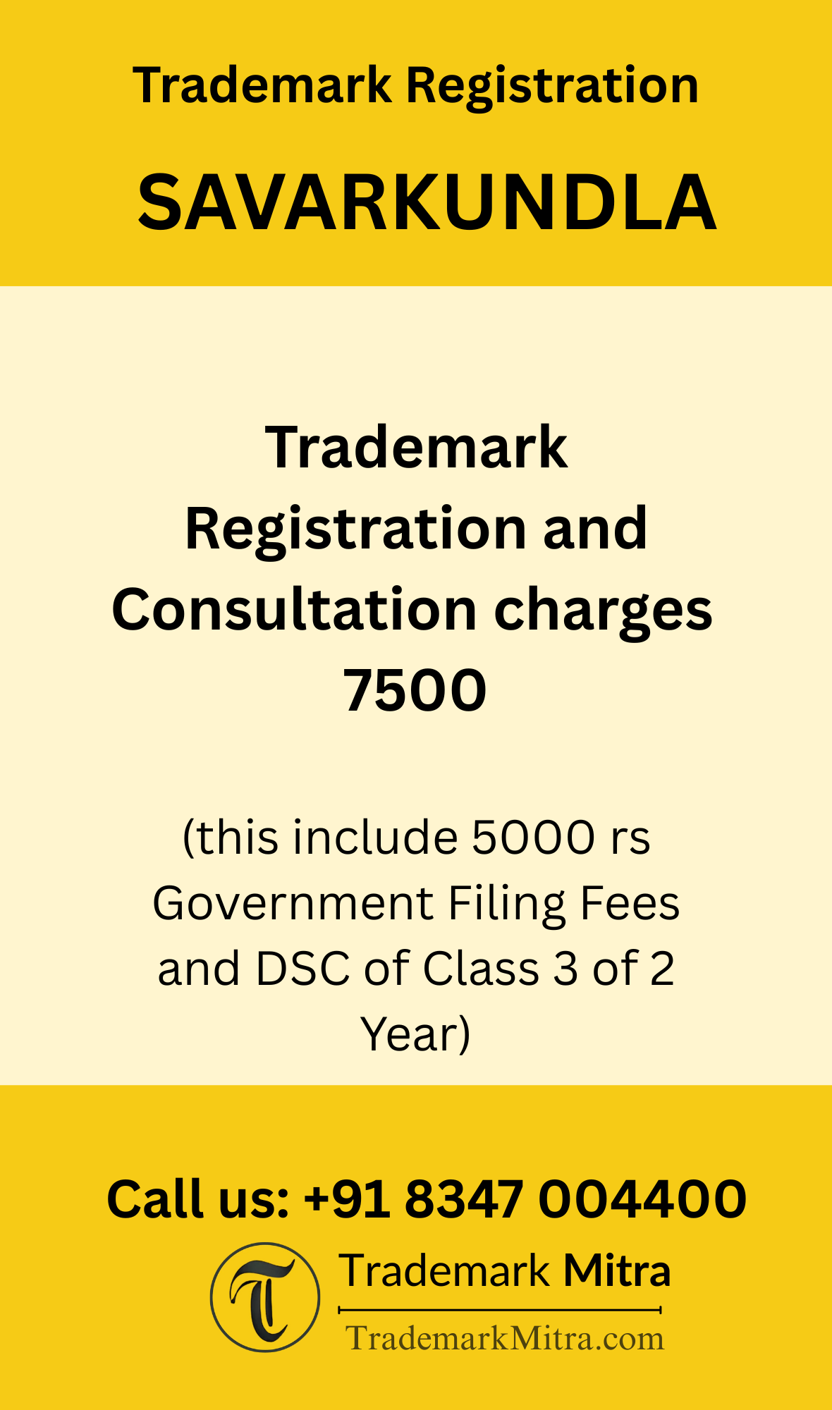 trademark registration charges in Savarkundla